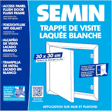 TRAPPE DE VISITE LAQUEE BLANCHE 300X300