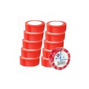 Adhesif Lotx10 Pvc Elec Rouge15x10 - EUROCEL