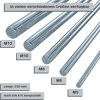 TIGE FILETEE 1M AC/ZG CL 4.6 M24 - DIN 976 