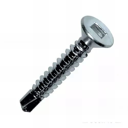 Vis autoperçeuse TFQ tête fraisée carrée acier zingué 4.2x25 BOITE DE 500 PIECES  
