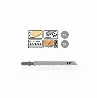 [ASR613345] LAME DE SCIE SAUTEUSE 5 PIECES POUR BOIS ET METAL 132X105X2.5MM